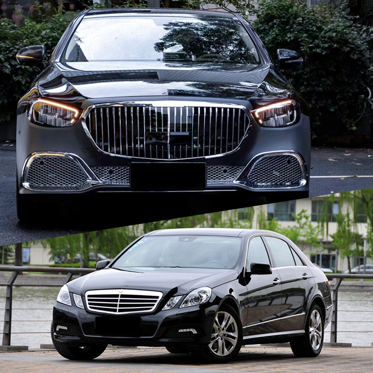 BODY KIT FOR W212 2009-2015 UPGRADE TO W213 2022+ MAYBACH