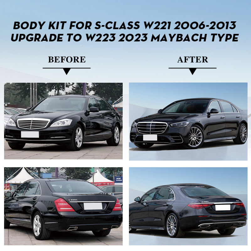 BODY KIT FOR S-CLASS W221 2006-2013 UPGRADE TO W223 2023 S450