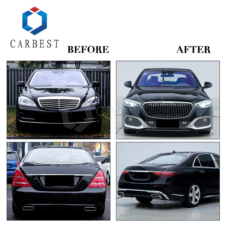 BODY KIT FOR S-CLASS W221 2006-2013 UPGRADE TO W223 2021 MAYBACH 1:1 NEW TYPE