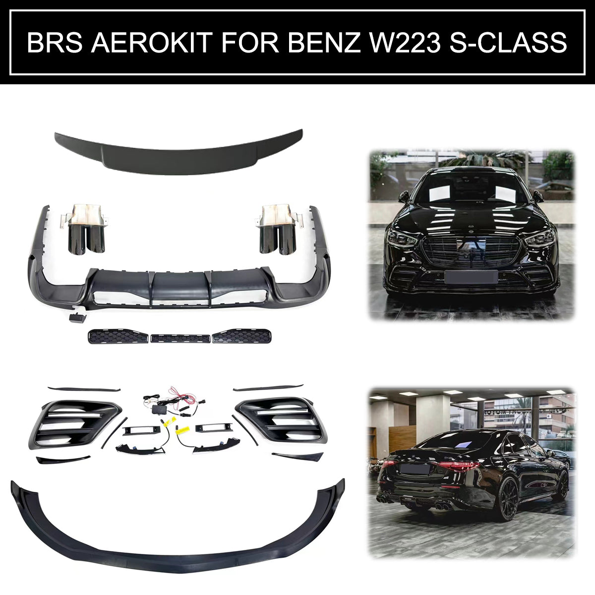 BRS Aerokit for Mercedes benz S-class W223 2023+ S450