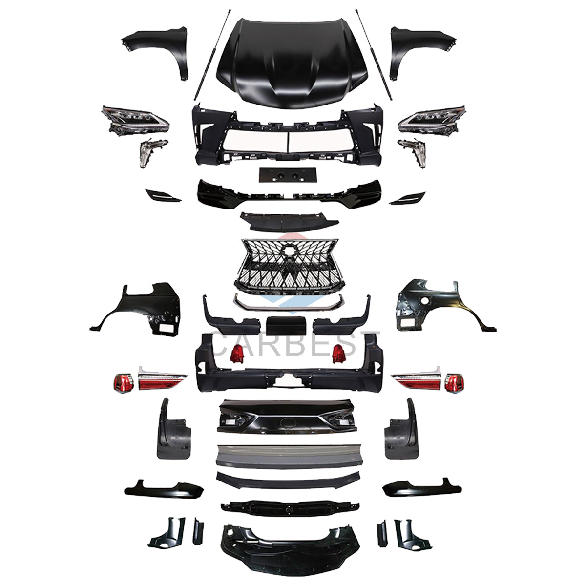 THE BODY KIT FOR LX570 08-15 UPGRADE TO 2016-2018(1:1)