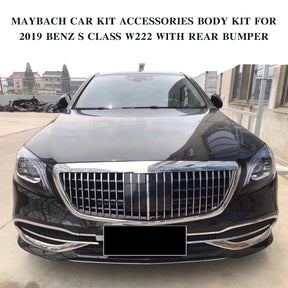 THE BODY KIT FOR W222 2014-2018 UPGRADE TO W222 MAYBACH STYLE WITH HEADLIGHT AND TAILLIGHT