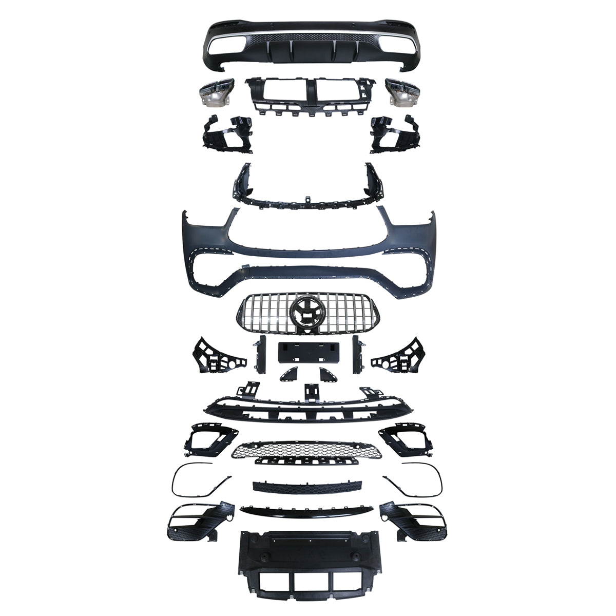 BODY KIT FOR GLE-CLASS W166 2015-2019 UPGRADE TO GLE63 AMG
