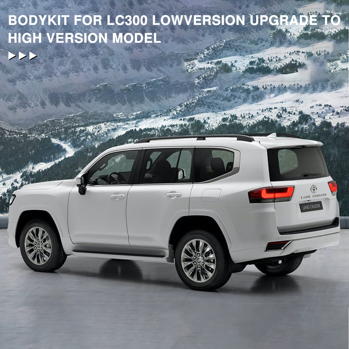 THE BODY KIT FOR LC300 2023 LOW-PROFILE UPGRADE TO HIGH-PROFILE