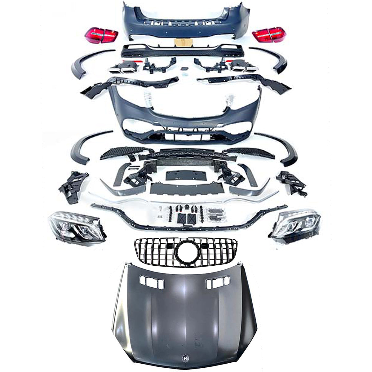 BODY KIT FOR GL-CLASS X166 2013-2014 UPGRADE TO GLS63 AMG 2015-2020