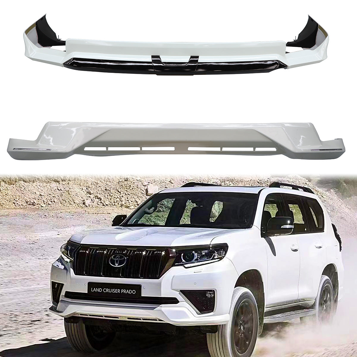 2023 New Design Bumper Lip For Prado 2018