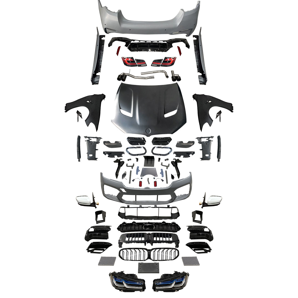 BODY KIT FOR BMW F10 11-17 5SERIES UPGRADE TO G30 LCI HIGH PROFILE