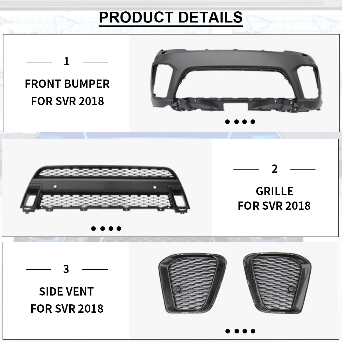SVR BODY KIT FOR RANGE ROVER SPORTS 2013-2018