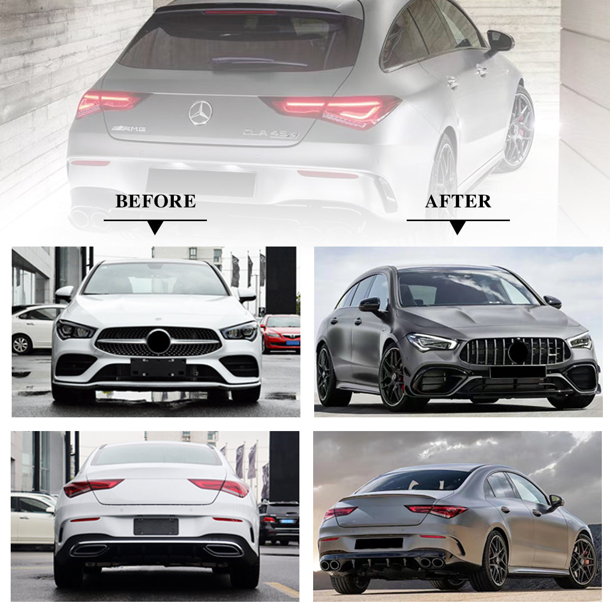 THE BODY KIT FOR W118 CLA 2018-2020 UPGRADE TO AMG