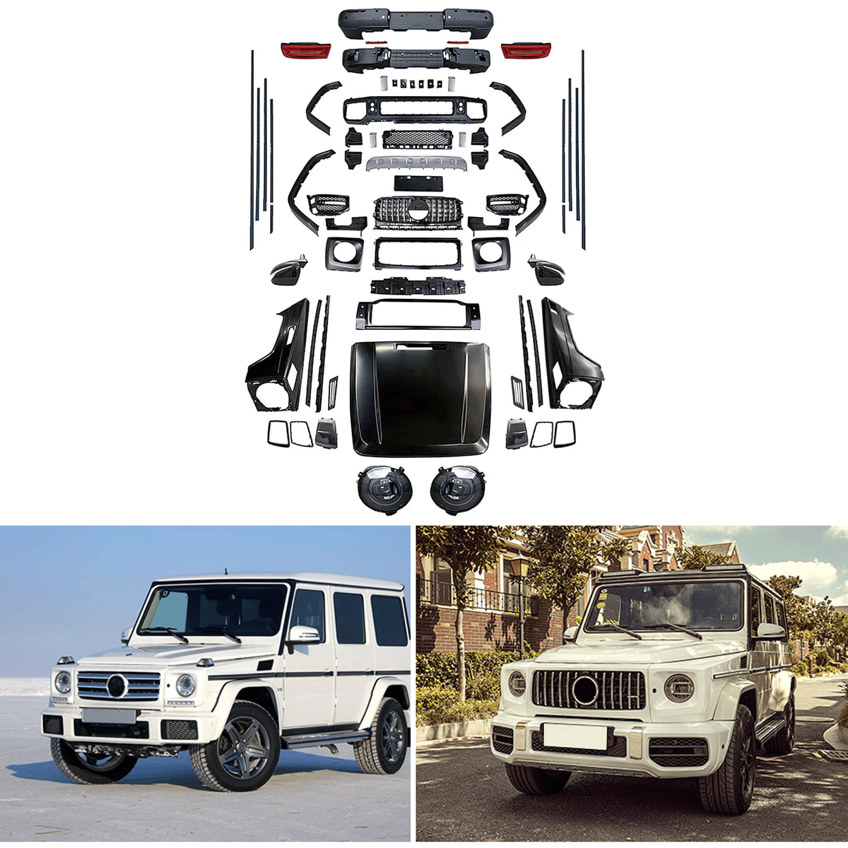 BODY KIT FOR W463 2002-2018 UPGRADE TO AMG W464 G63 2019