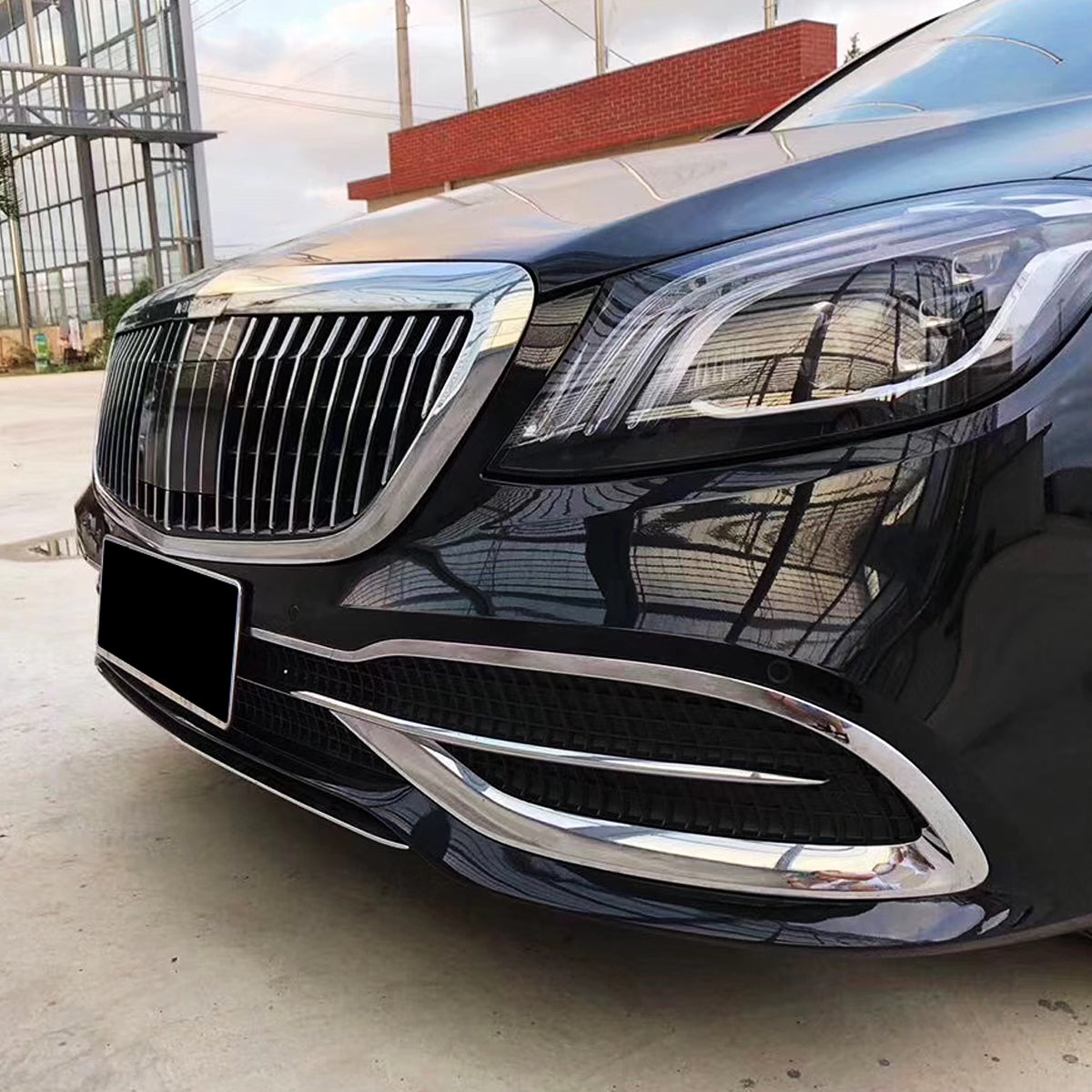 THE BODY KIT FOR W222 2014-2018 UPGRADE TO W222 MAYBACH STYLE WITH HEADLIGHT AND TAILLIGHT