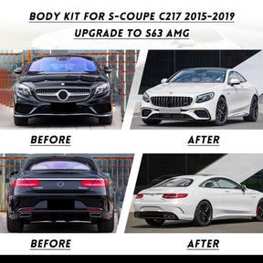 S63 AMG coupe body kit for Benz C217 S-coupe 15-19