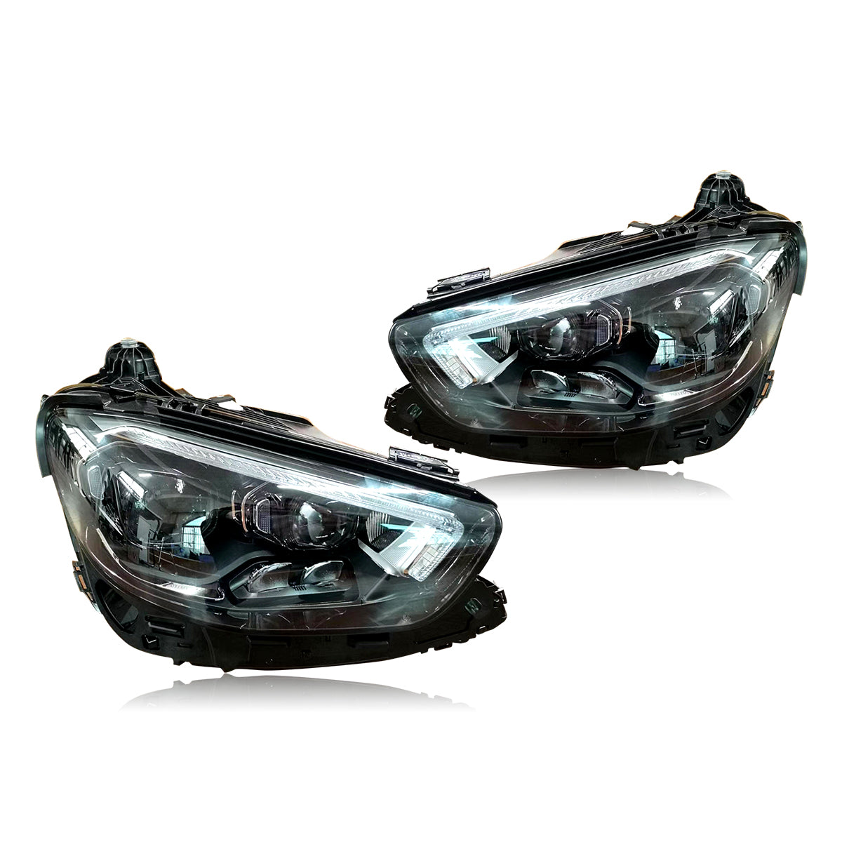 The headlight for Mercedes E-class W213 2021 low-profile upgrade to high profile