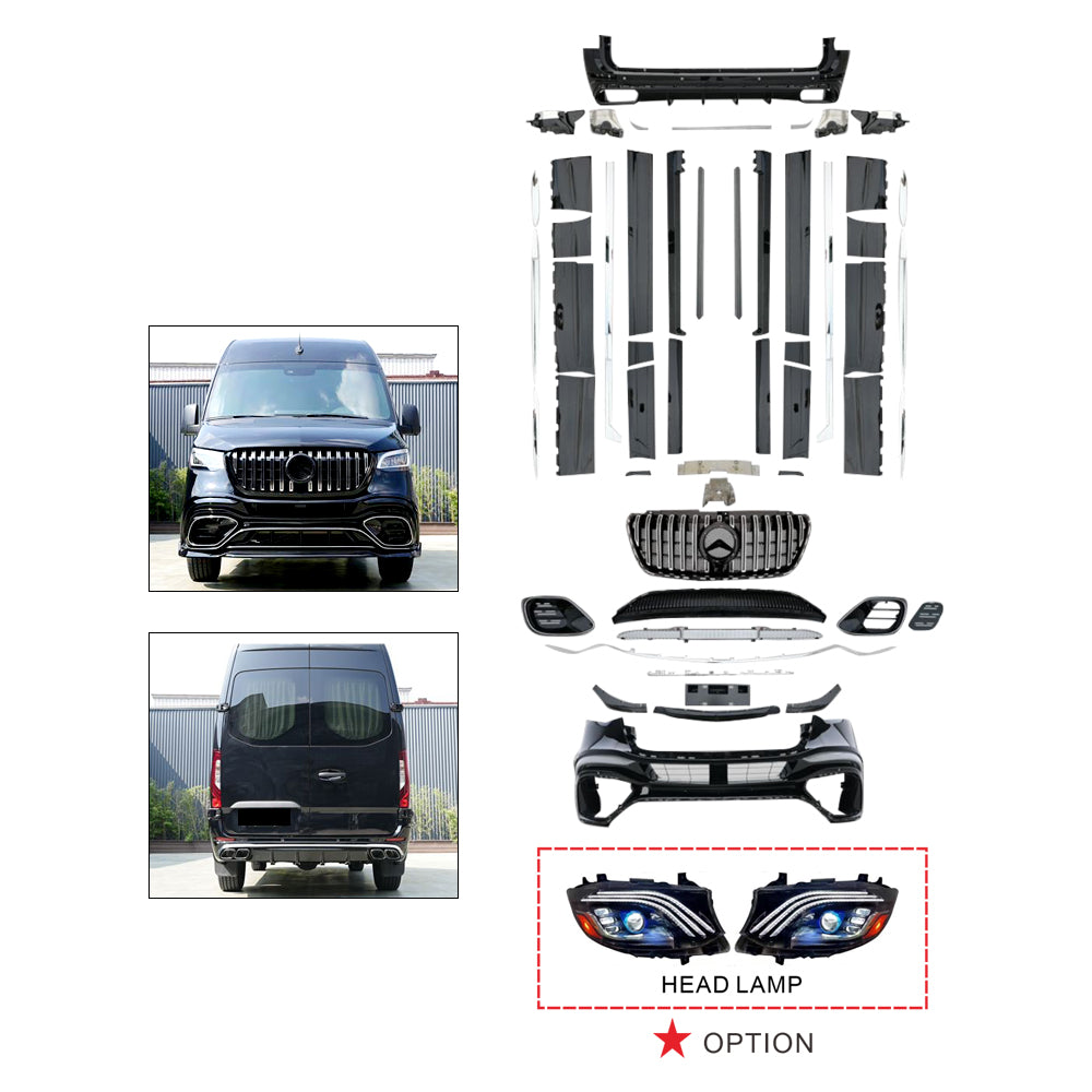 BODY KIT FOR SPRINTER W907 2018-2023 UPGRADE TO GT TYPE A