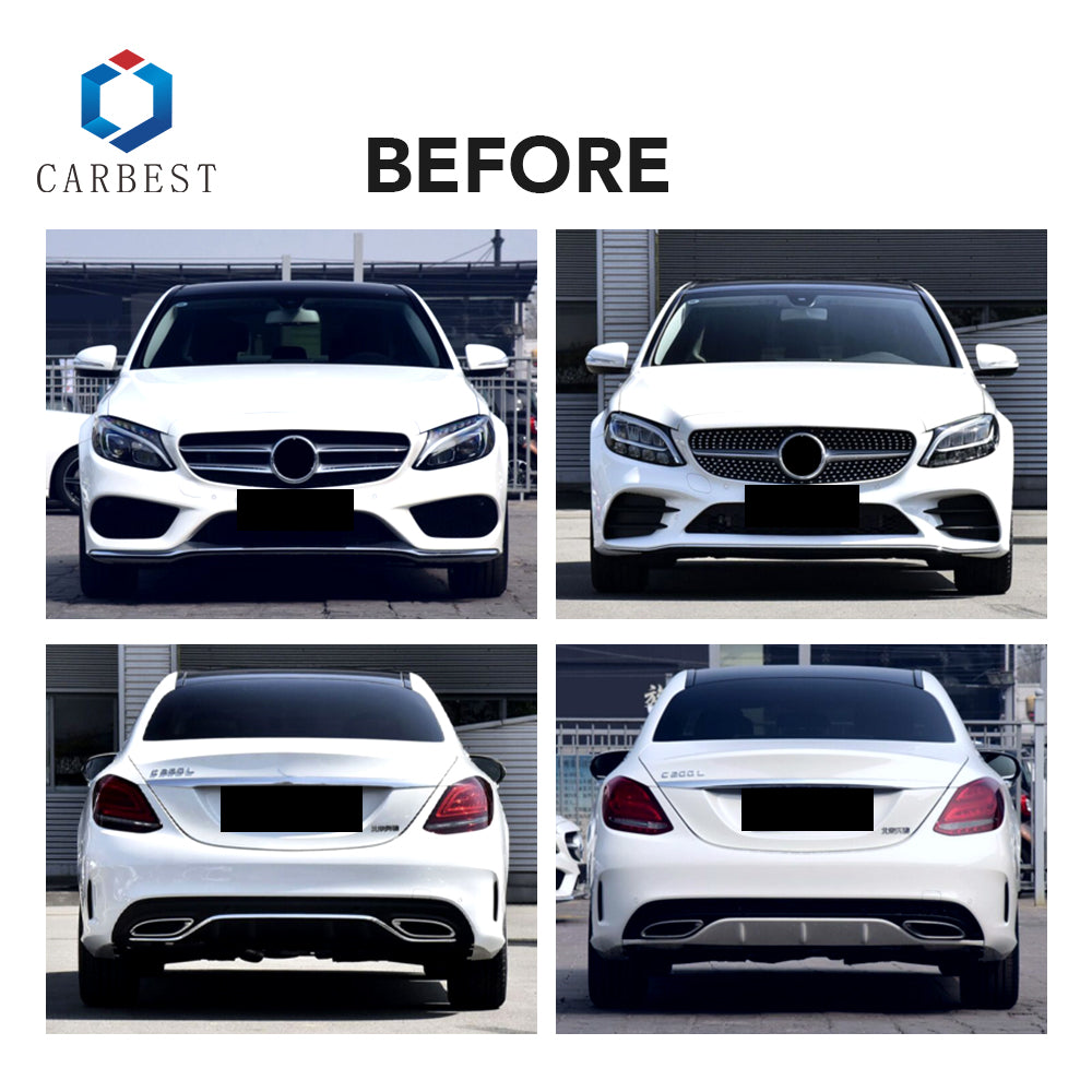 BODY KIT FOR C-CLASS W205 2015-2021 UPGRADE TO W206 2022 C63 AMG
