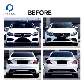 BODY KIT FOR C-CLASS W205 2015-2021 UPGRADE TO W206 2022 C63 AMG