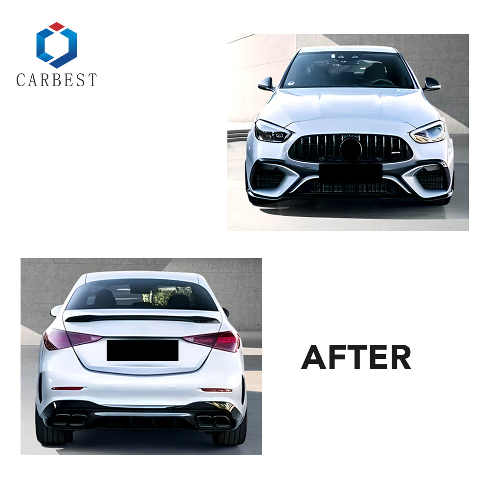 BODY KIT FOR C-CLASS W205 2015-2021 UPGRADE TO W206 2022 C63 AMG