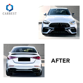 BODY KIT FOR C-CLASS W205 2015-2021 UPGRADE TO W206 2022 C63 AMG
