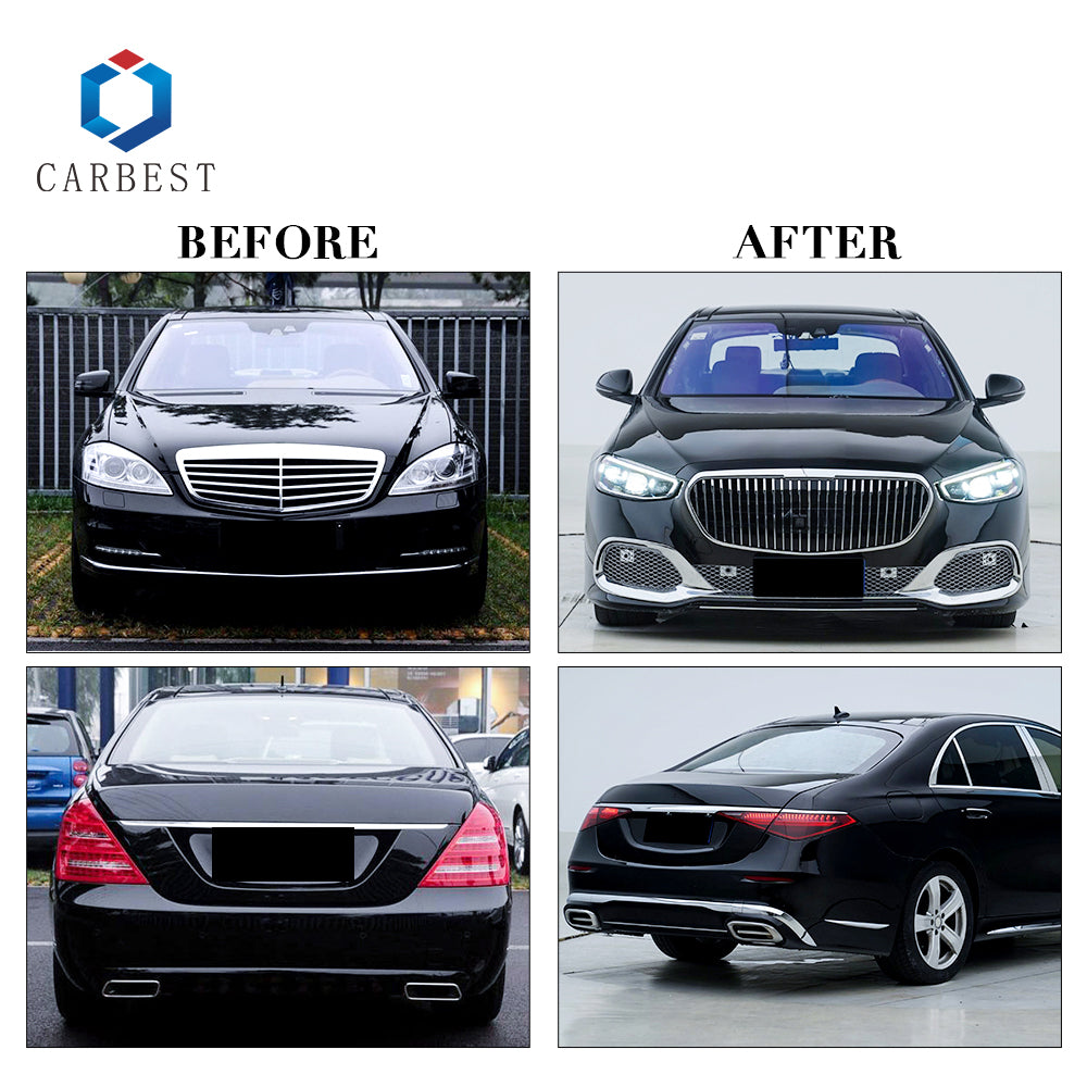 BODY KIT FOR S-CLASS W221 2006-2013 UPGRADE TO W223 2021 MAYBACH 1:1 NEW TYPE