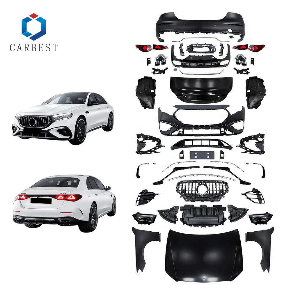 BODY KIT FOR BENZ E-CLASS W213 2017-2021 UPGRADE TO W214 2024 E53 AMG TYPE